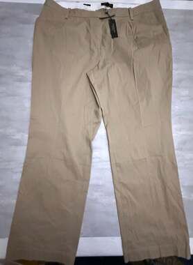 Talbots Heritage Woman 20W Khaki Dress Pants Tan Plus Size Cotton‎ Blend